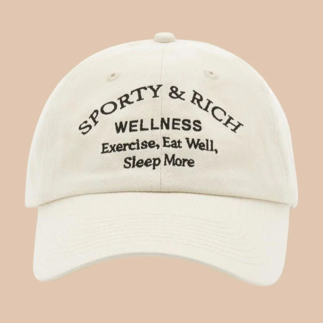 Sporty & Rich Washed Ivory Cap
