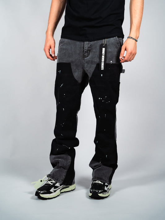 Flared Granite Denim