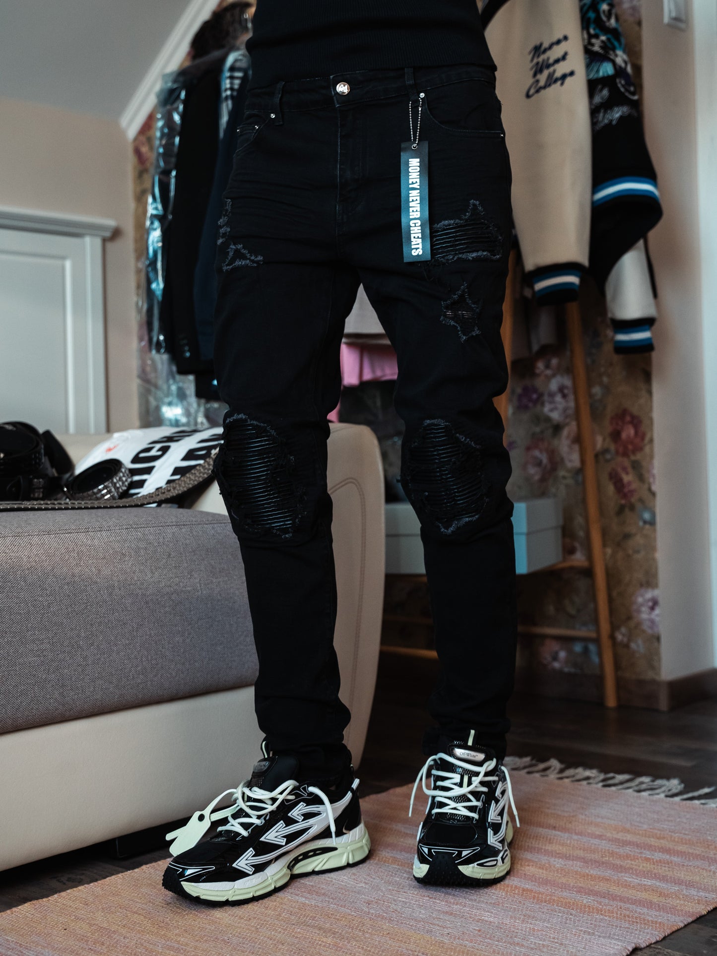 Full Black Denim