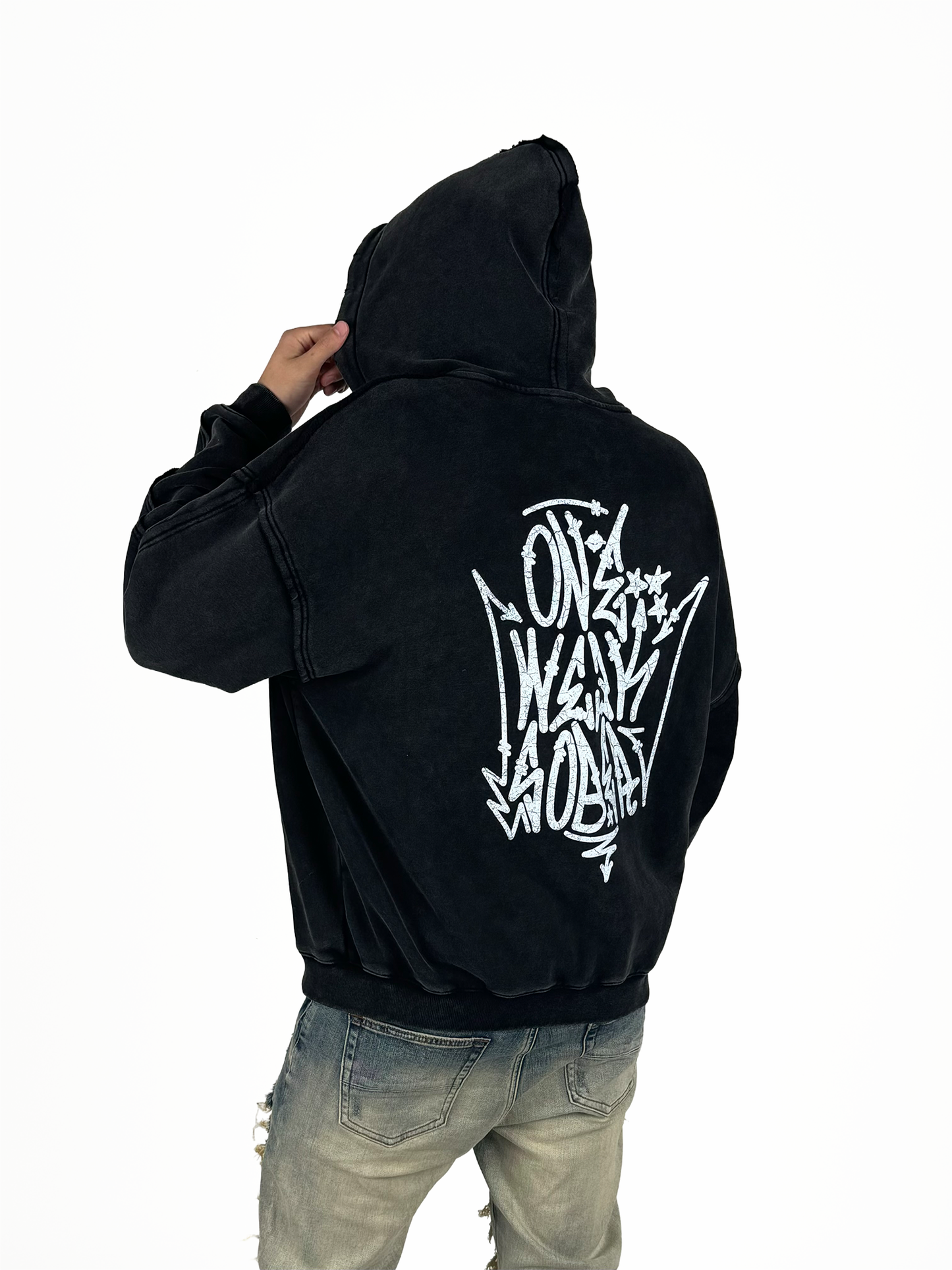 Hanorac Zip-Up Distressed