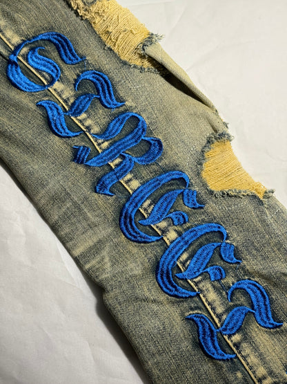 STREETZONE BLUE FLARE JEANS