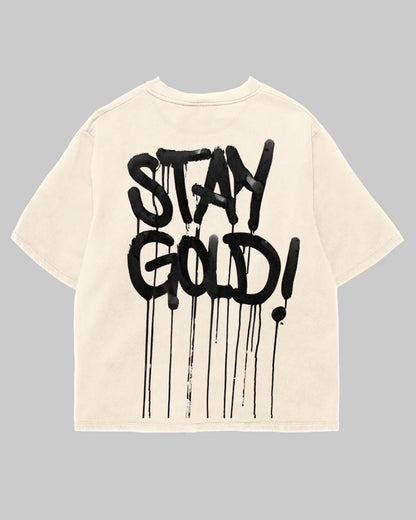 Tricou Oversized Gold