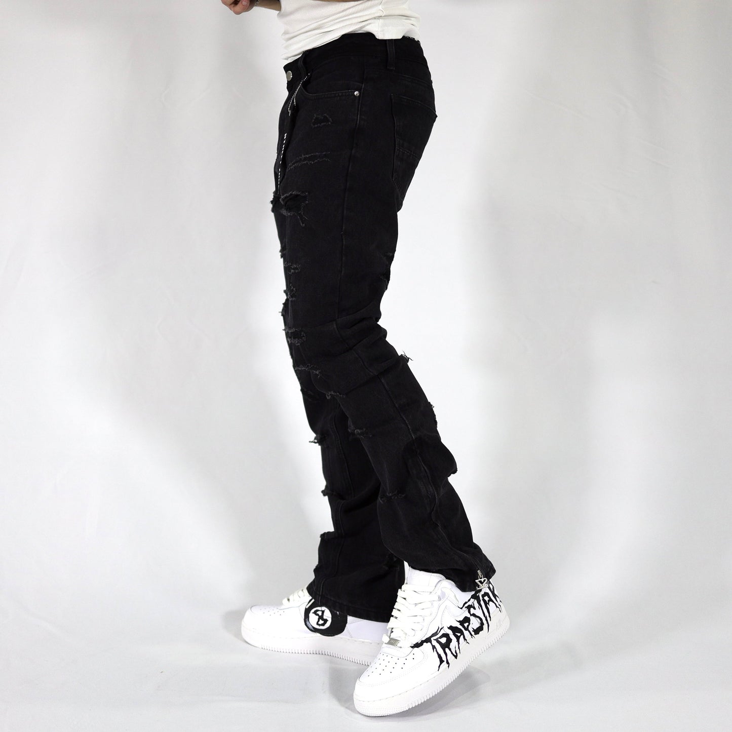 Black Distressed jeans