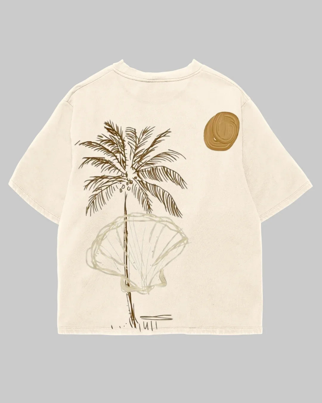 Tricou Oversized Palm Tree