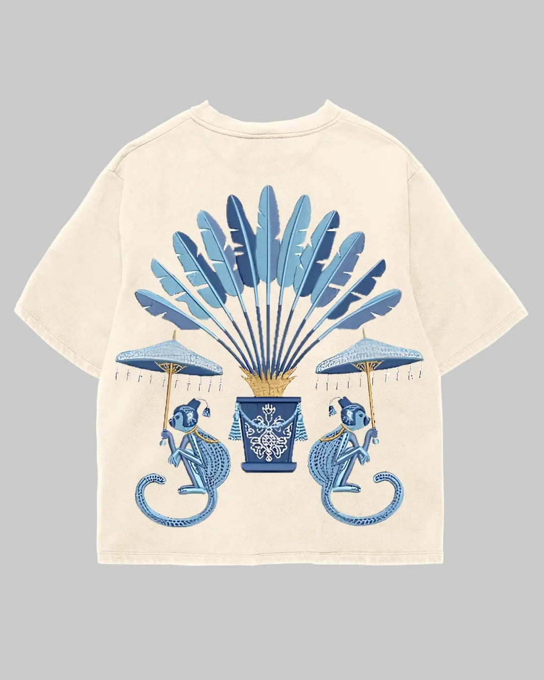 Tricou Oversized Monkey Palm