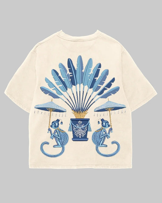 Tricou Oversized Monkey Palm