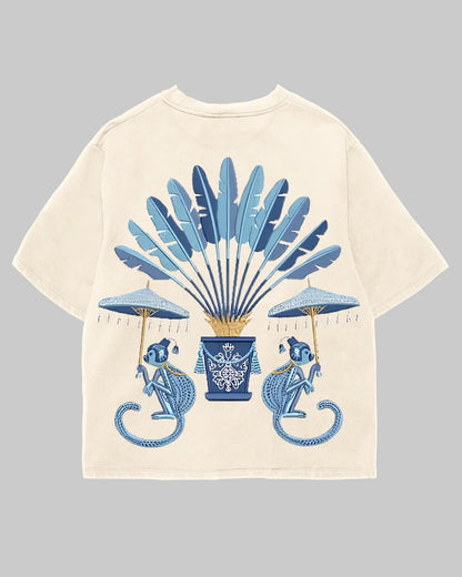 Tricou Oversized Monkey Palm