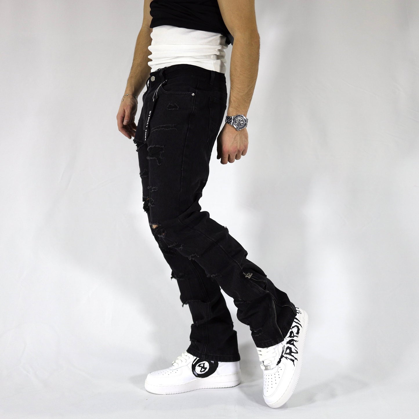 Black Distressed jeans