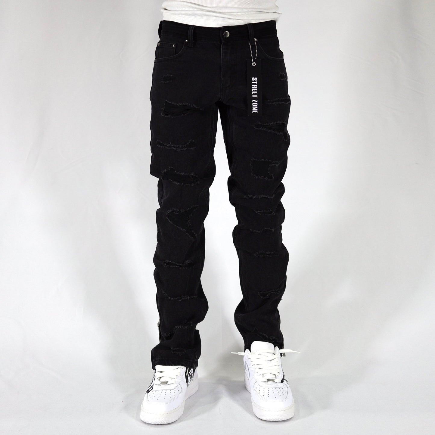 Black Distressed jeans