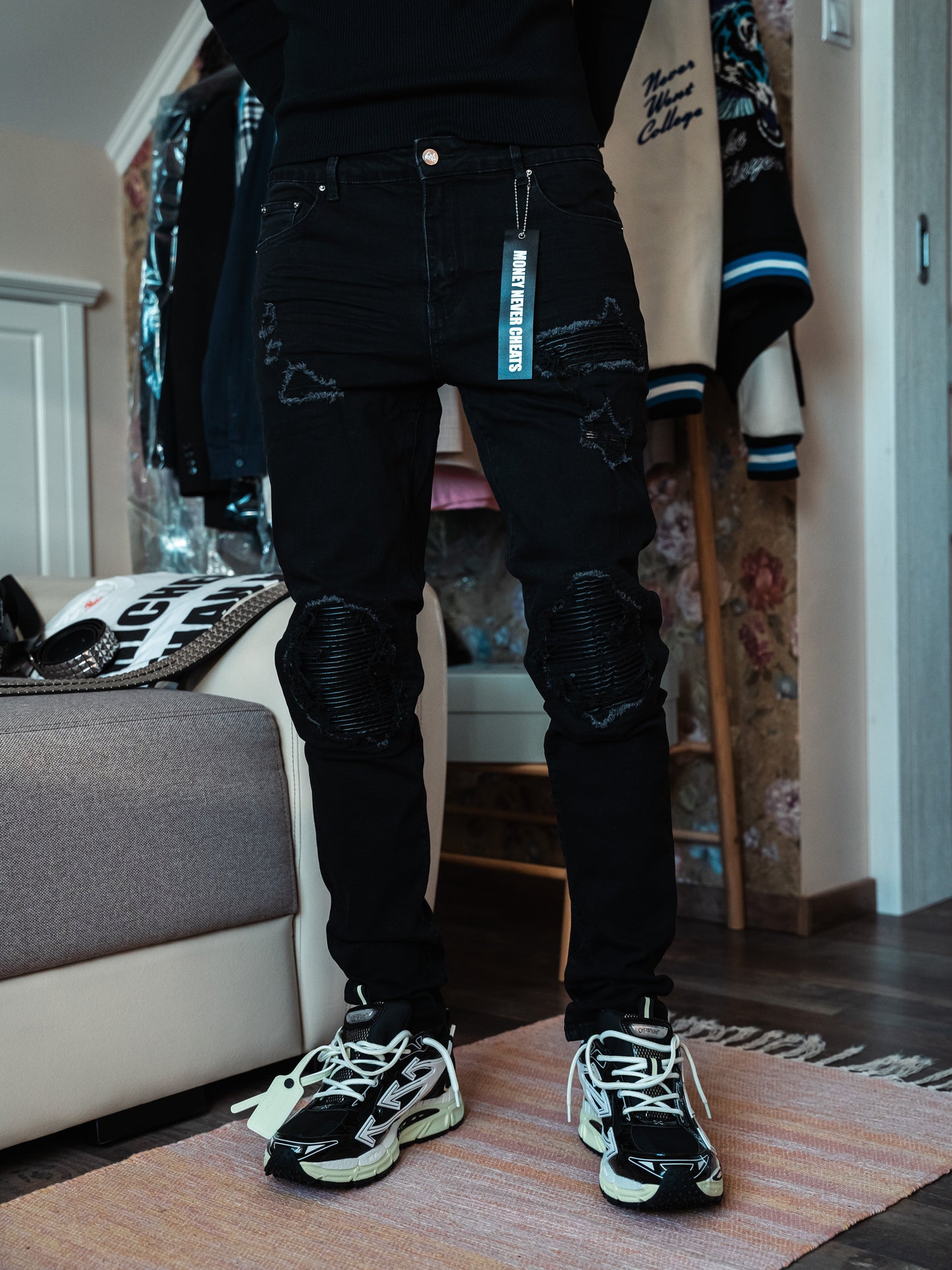 Full Black Denim