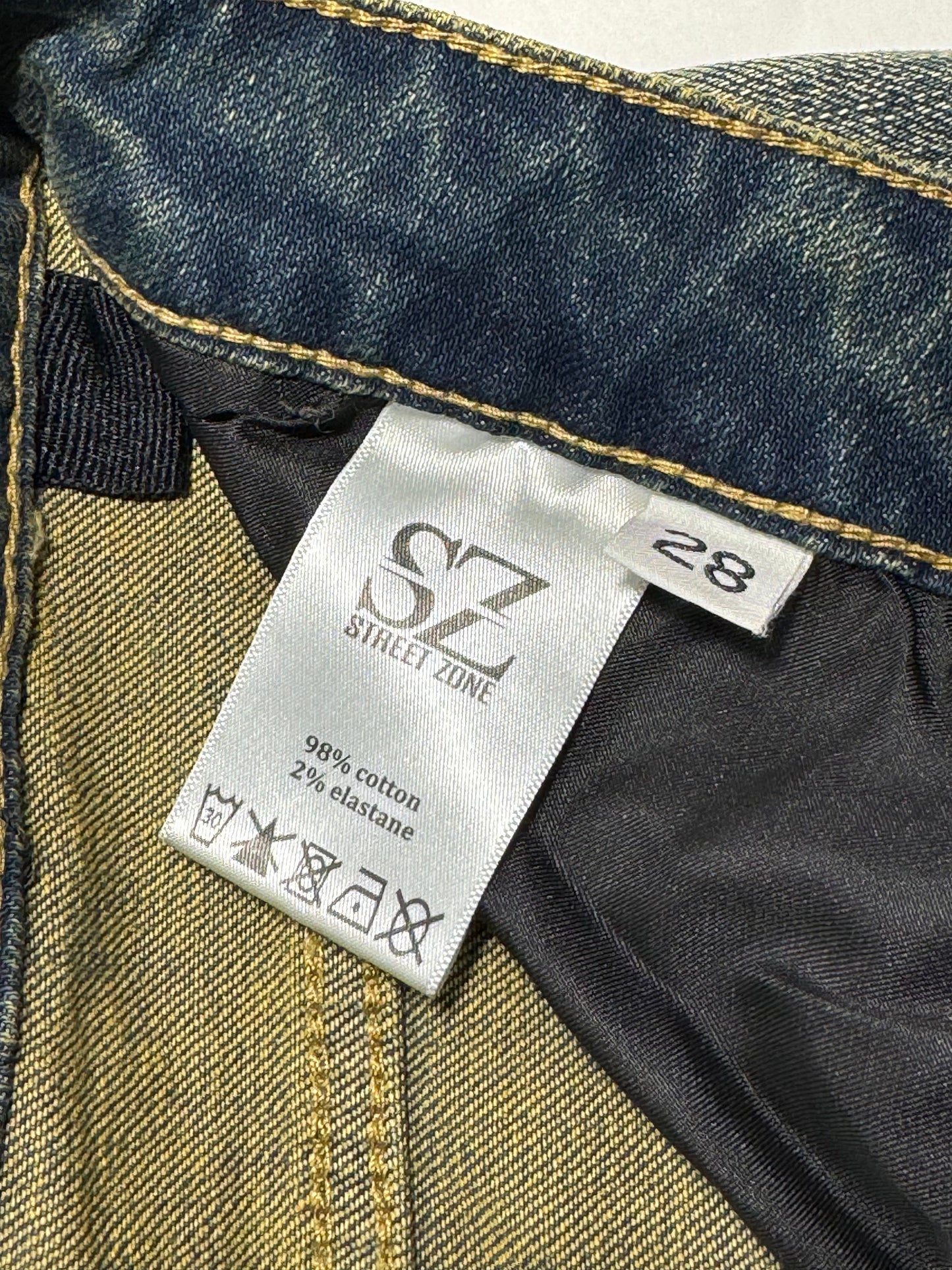 STREET ZONE ORANGE FLARE JEANS