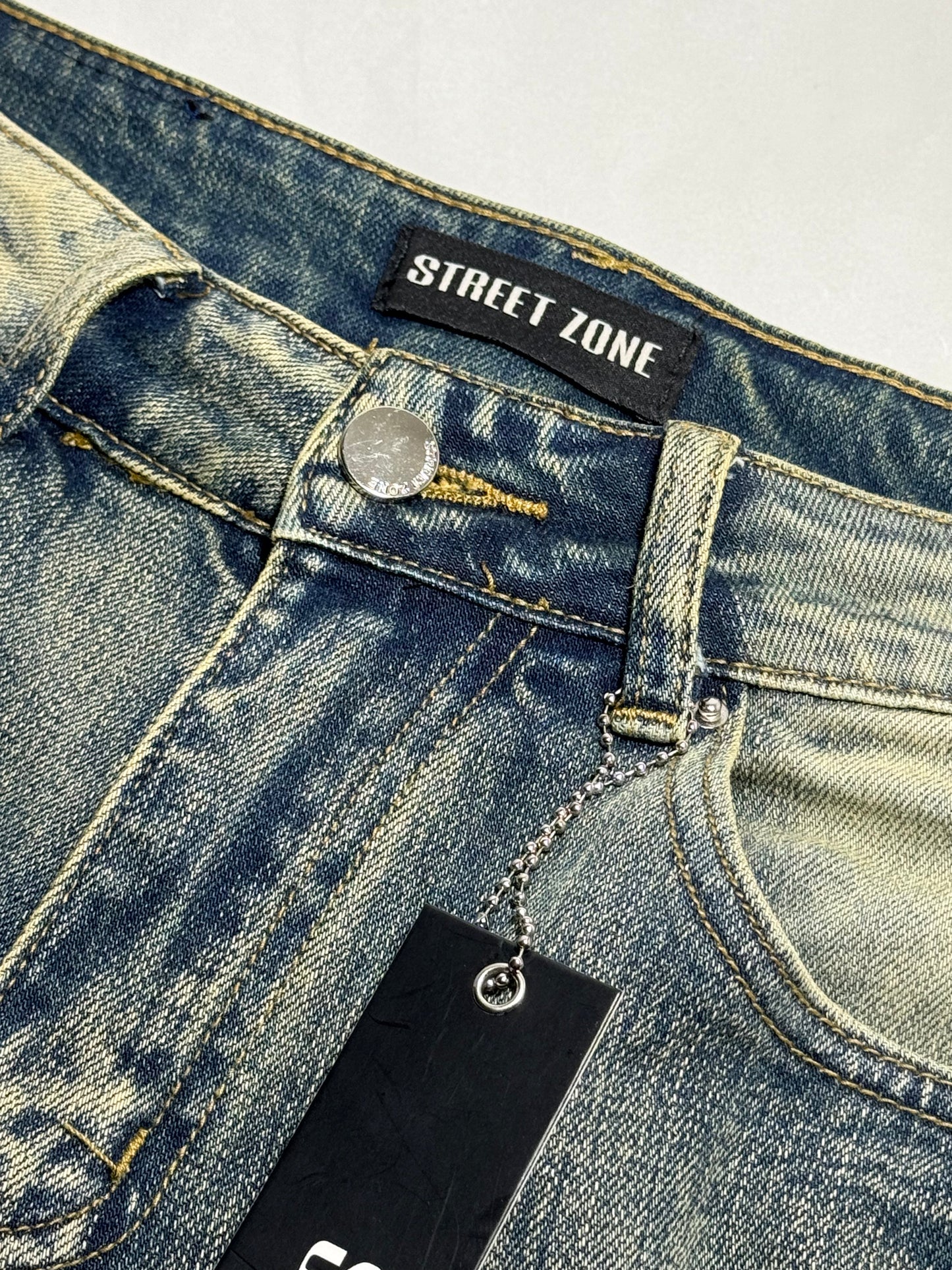 STREET ZONE ORANGE FLARE JEANS