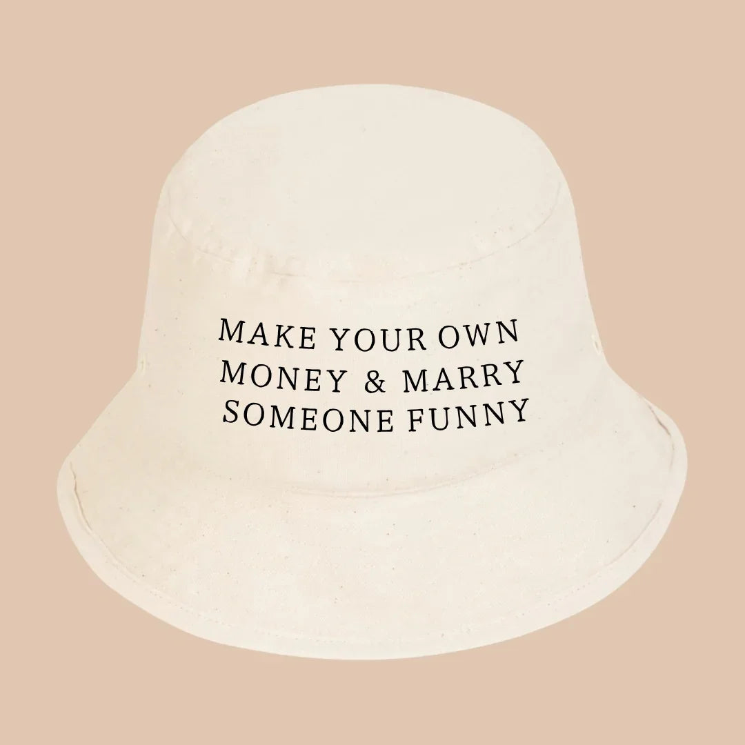 Marry funny Canvas bucket hat