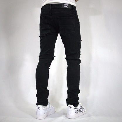 BLACK SWAROVSKY JEANS