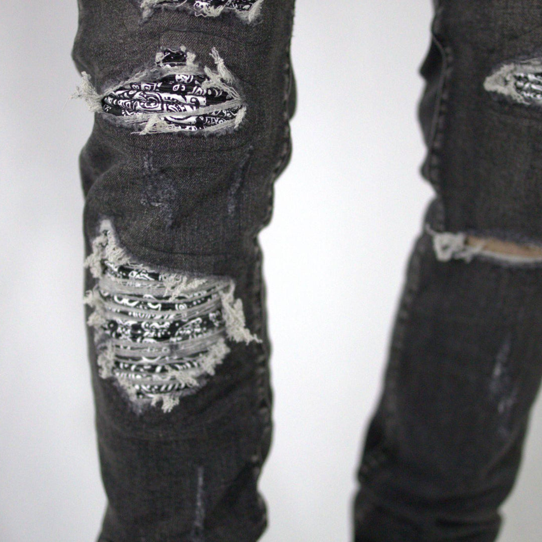 BANDANA GRAY JEANS