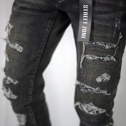 BANDANA GRAY JEANS