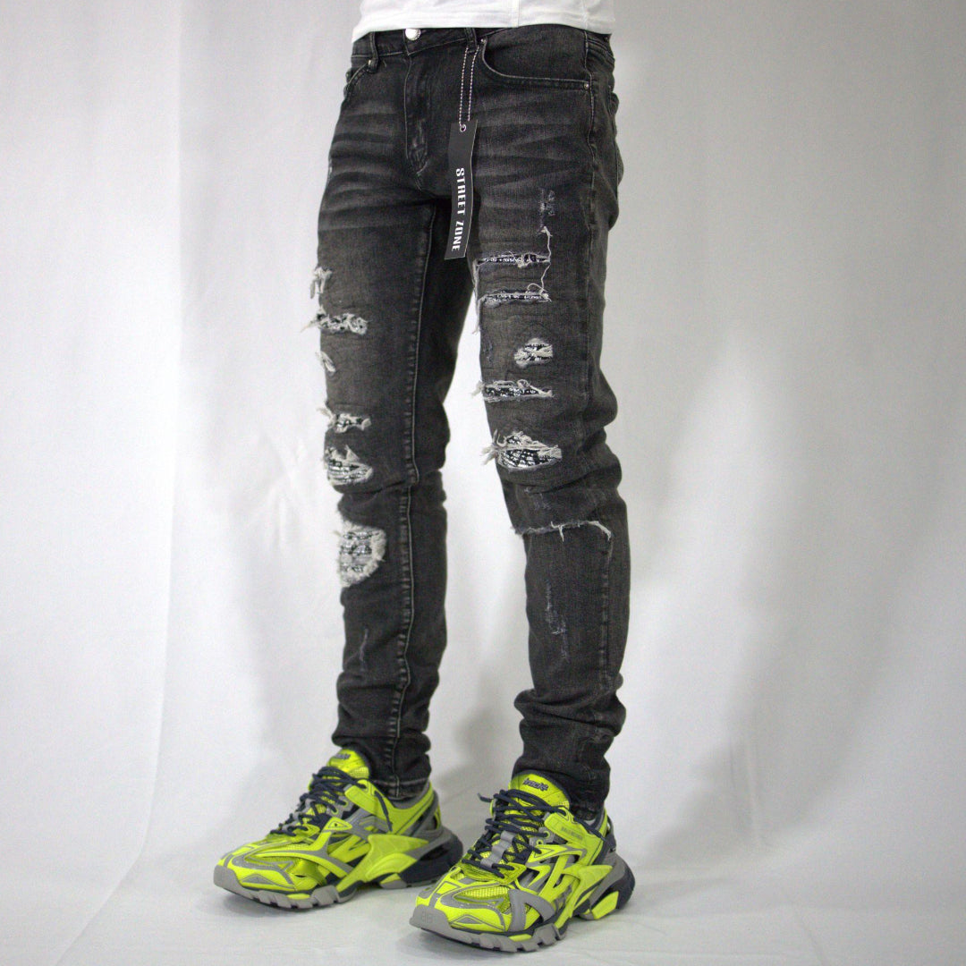 BANDANA GRAY JEANS