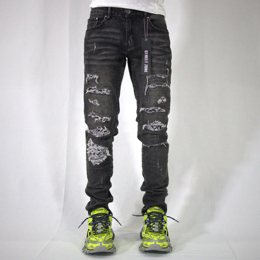 BANDANA GRAY JEANS