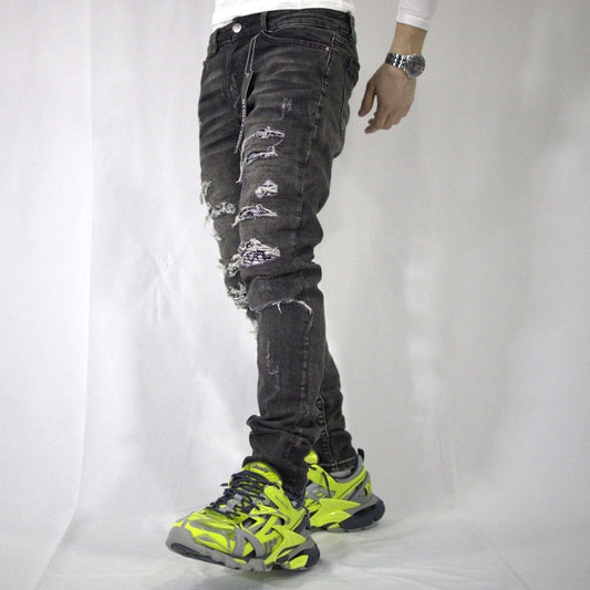 BANDANA GRAY JEANS