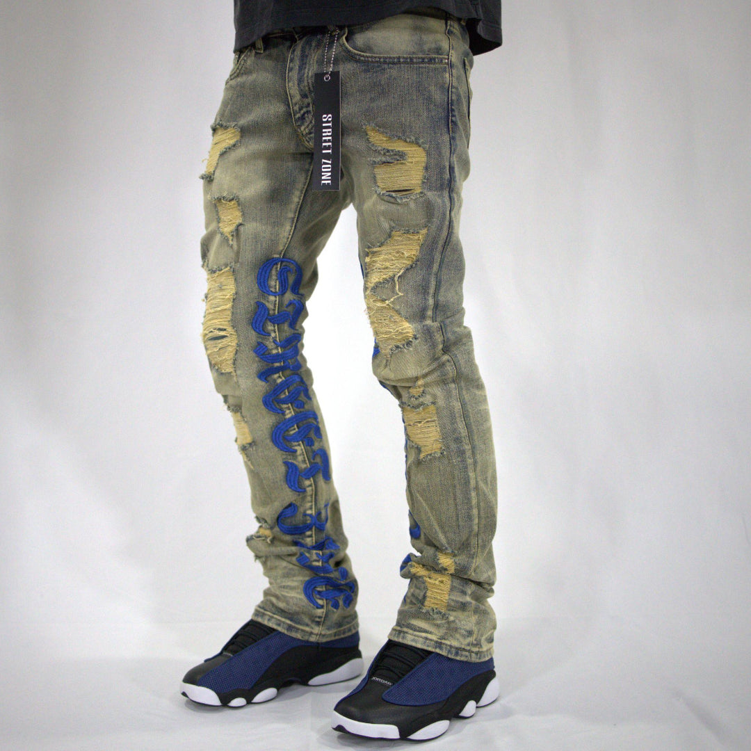 STREETZONE BLUE FLARE JEANS