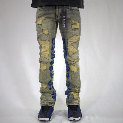 STREETZONE BLUE FLARE JEANS