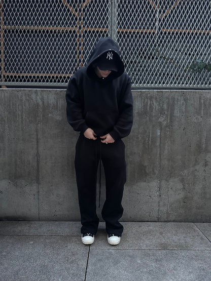 model purtand blackout set hoodie si joggers streetwear