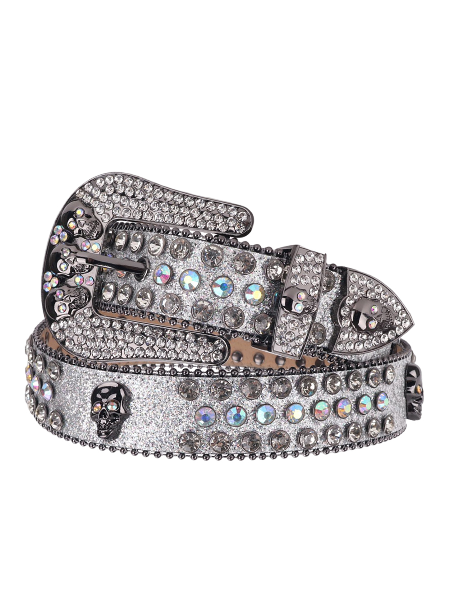 Silver Skull Belt