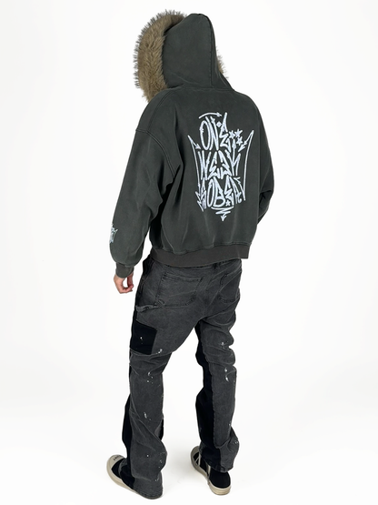 Hanorac Zip-Up Fur