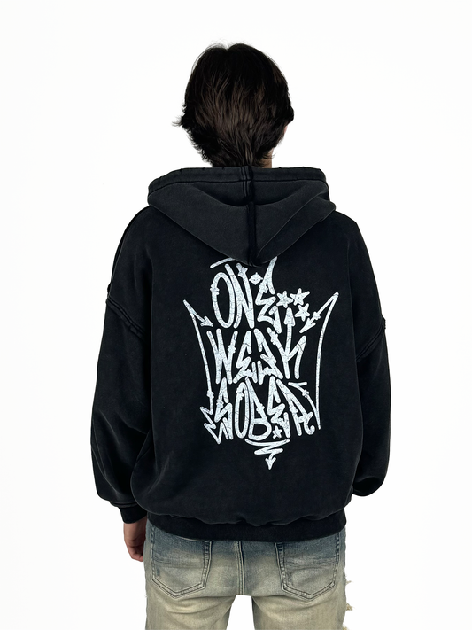 Hanorac Zip-Up Distressed